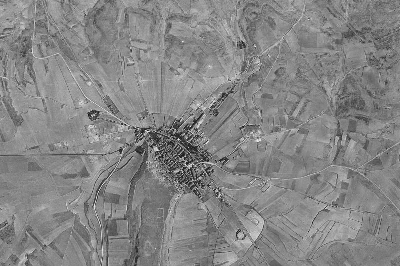 Ortofoto de 1956-1957 del núcleo de Maranchón