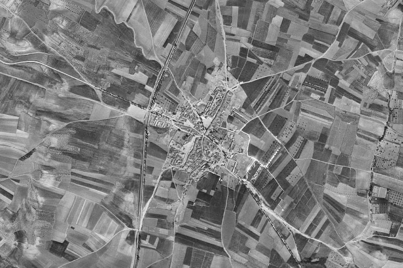 Ortofoto de 1956-1957 del núcleo de Marchamalo