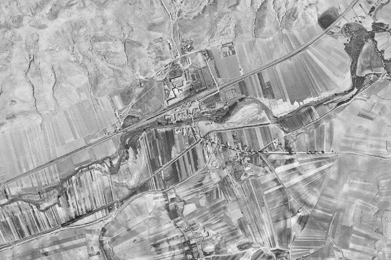 Ortofoto de 1956-1957 del núcleo de Matillas