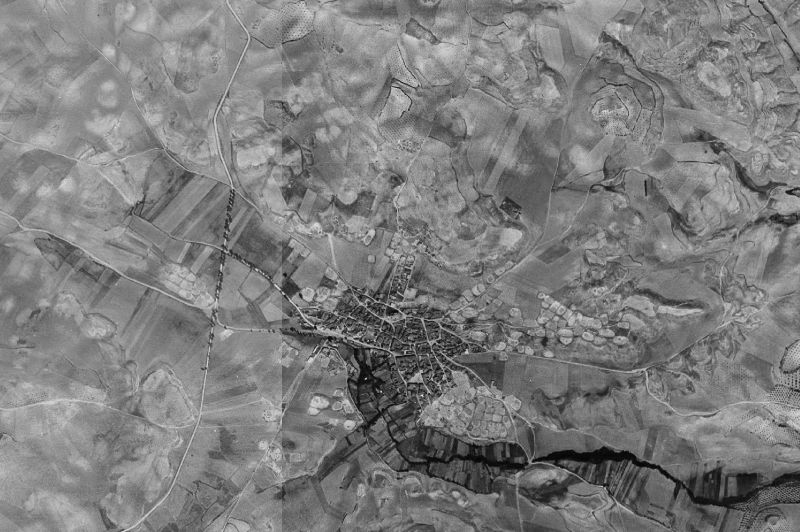 Ortofoto de 1956-1957 del núcleo de Mazuecos