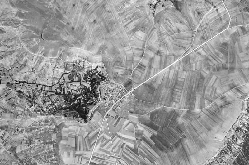 Ortofoto de 1956-1957 del núcleo de Miralrío