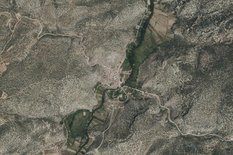 Ortofoto actual del núcleo de Mochales