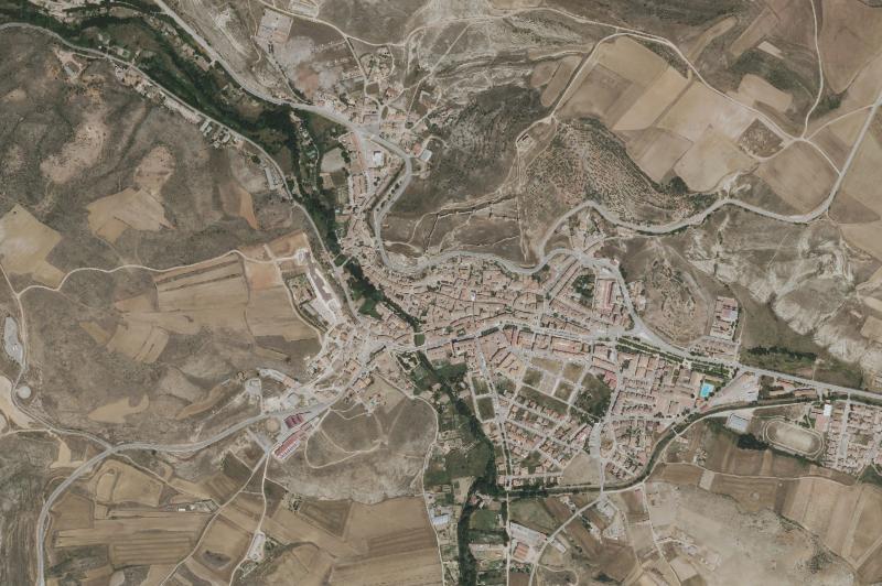 Ortofoto actual del núcleo de Molina de Aragón