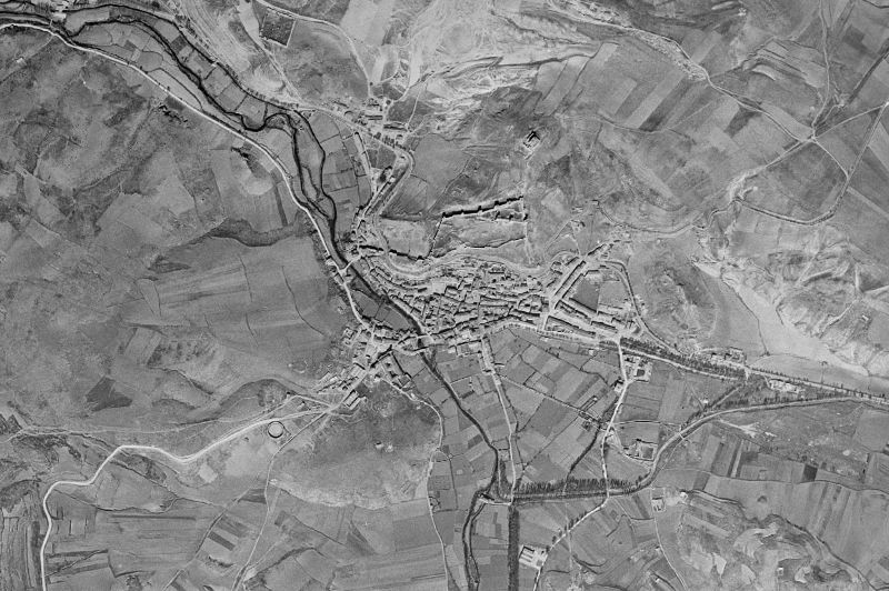 Ortofoto de 1956-1957 del núcleo de Molina de Aragón