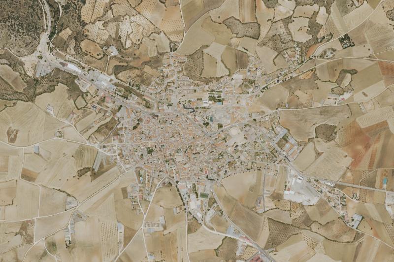 Ortofoto actual del núcleo de Mondéjar