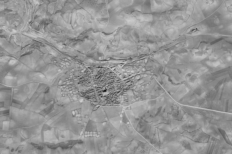 Ortofoto de 1956-1957 del núcleo de Mondéjar