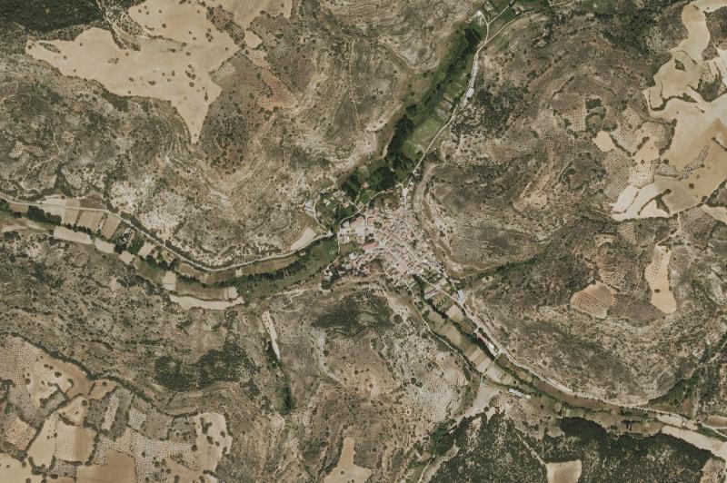 Ortofoto actual del núcleo de Moratilla de los Meleros