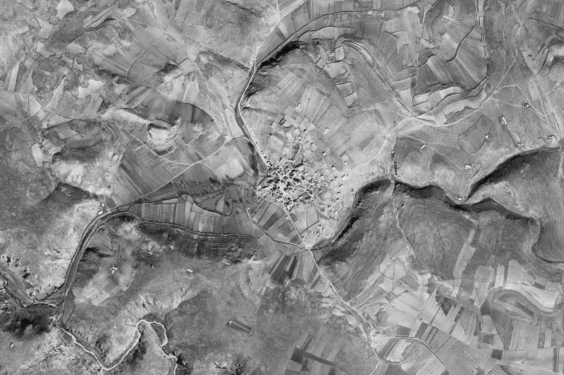 Ortofoto de 1956-1957 del núcleo de Morenilla