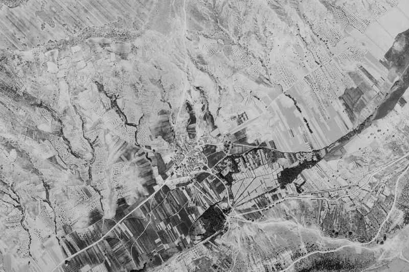 Ortofoto de 1956-1957 del núcleo de Muduex