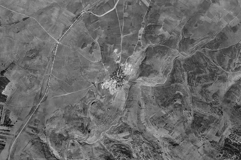 Ortofoto de 1956-1957 del núcleo de Negredo