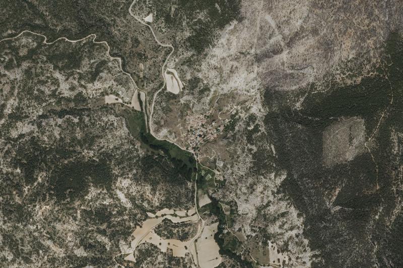 Ortofoto actual del núcleo de Ocentejo