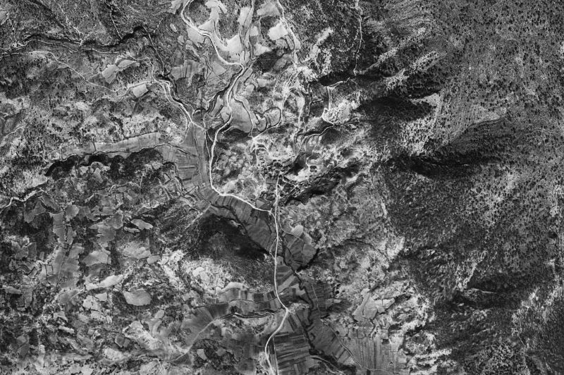 Ortofoto de 1956-1957 del núcleo de Ocentejo