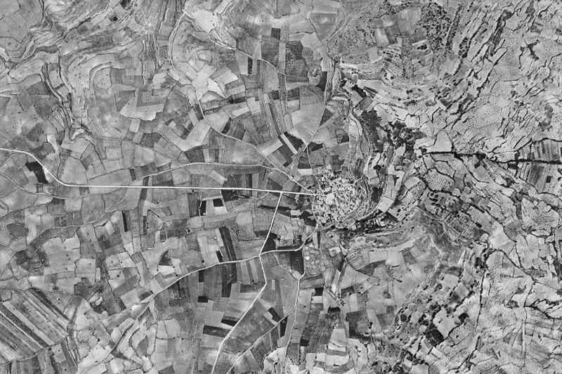Ortofoto de 1956-1957 del núcleo de El Olivar