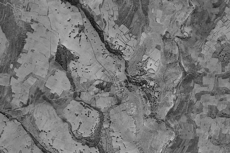 Ortofoto de 1956-1957 del núcleo de El Ordial
