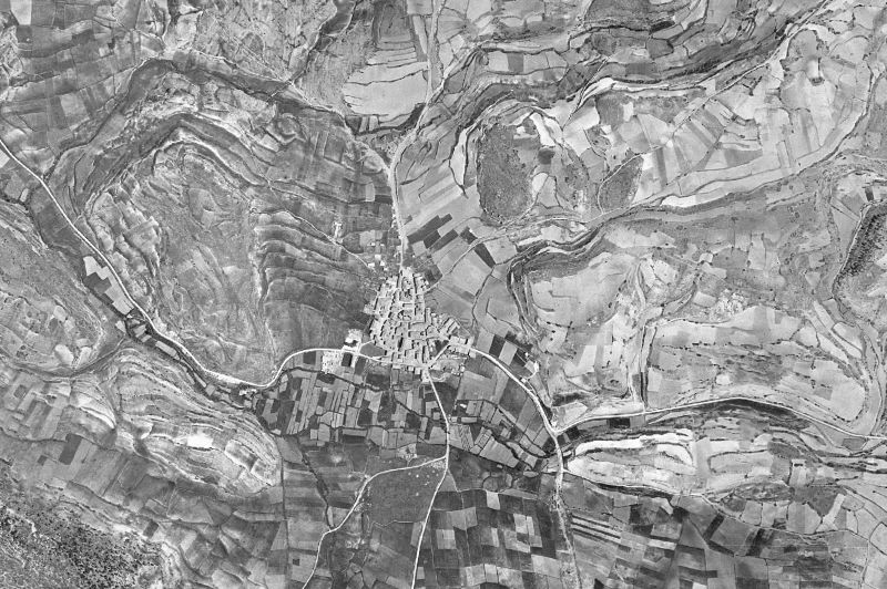 Ortofoto de 1956-1957 del núcleo de Orea