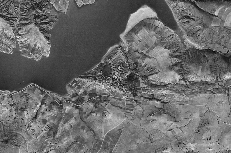Ortofoto de 1956-1957 del núcleo de Pálmaces de Jadraque