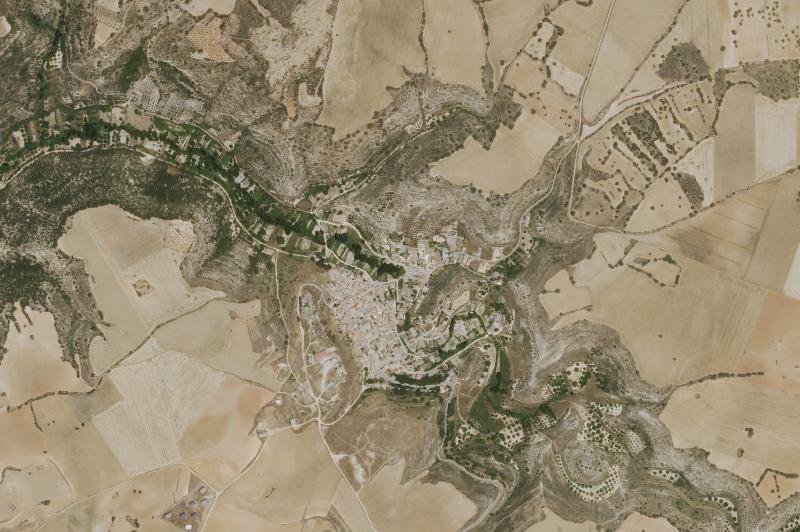 Ortofoto actual del núcleo de Peñalver