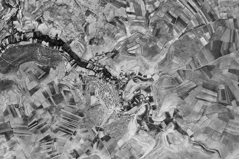 Ortofoto de 1956-1957 del núcleo de Peñalver