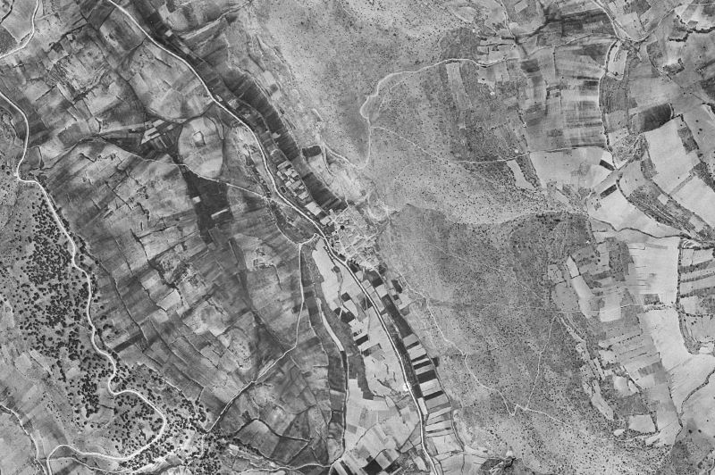 Ortofoto de 1956-1957 del núcleo de Pinilla de Molina
