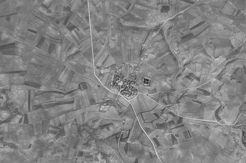 Ortofoto de 1956-1957 del núcleo de Pioz