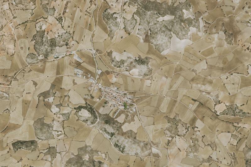 Ortofoto actual del núcleo de Pozo de Almoguera