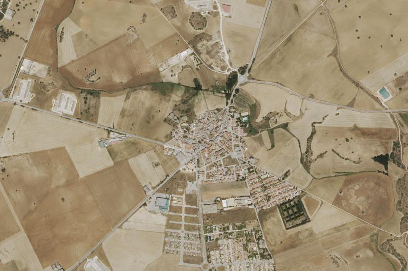 Ortofoto actual del núcleo de Pozo de Guadalajara
