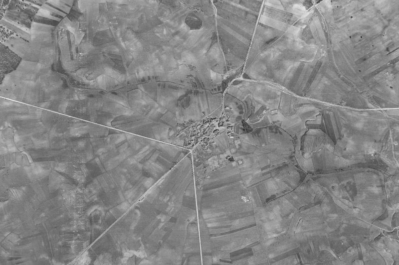 Ortofoto de 1956-1957 del núcleo de Pozo de Guadalajara