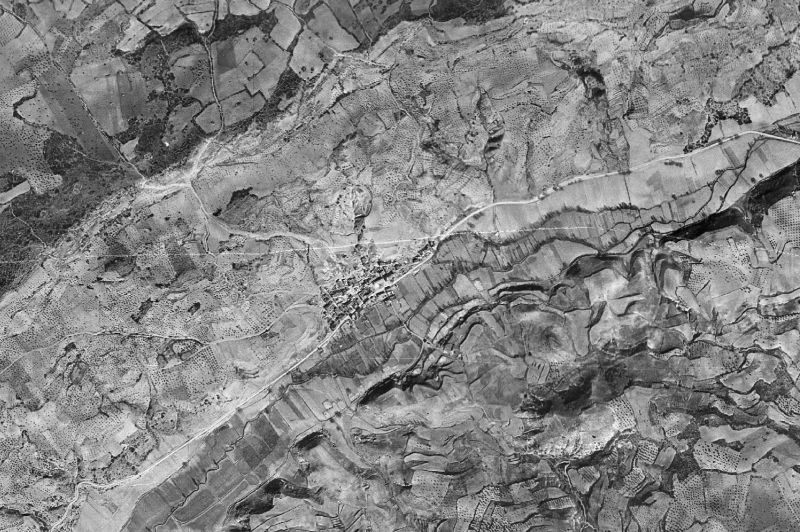 Ortofoto de 1956-1957 del núcleo de Renera