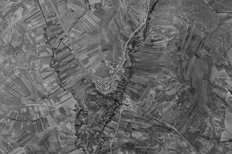 Ortofoto de 1956-1957 del núcleo de Rillo de Gallo