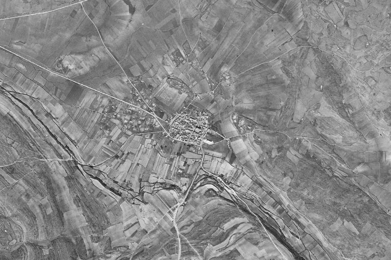 Ortofoto de 1956-1957 del núcleo de Sacecorbo