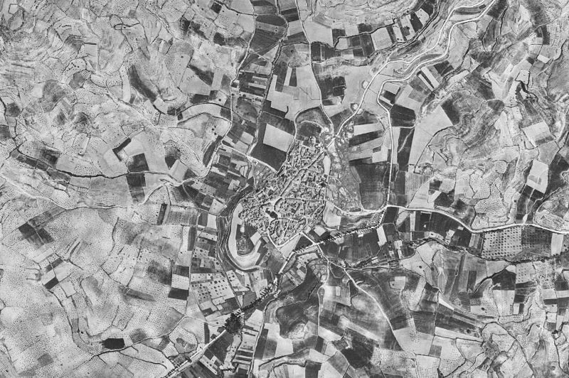 Ortofoto de 1956-1957 del núcleo de Salmerón