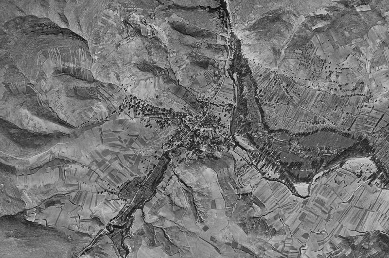 Ortofoto de 1956-1957 del núcleo de San Andrés del Congosto