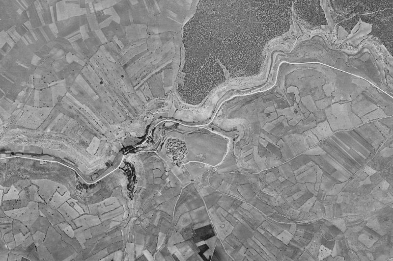 Ortofoto de 1956-1957 del núcleo de San Andrés del Rey