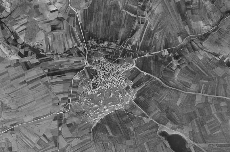 Ortofoto de 1956-1957 del núcleo de Setiles