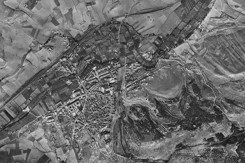 Ortofoto de 1956-1957 del núcleo de Sigüenza