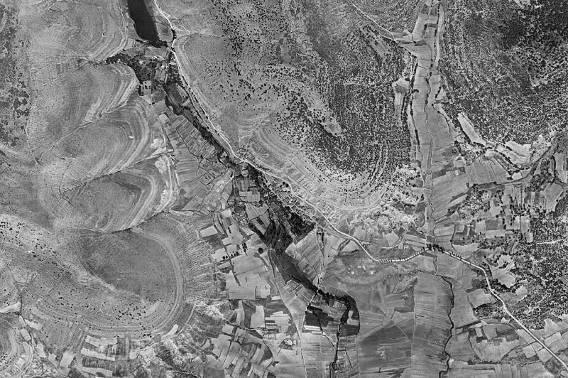 Ortofoto de 1956-1957 del núcleo de Somolinos