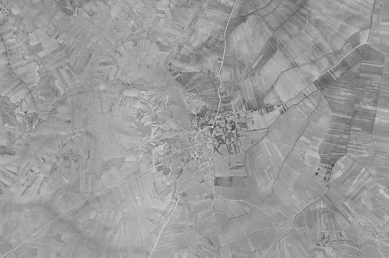 Ortofoto de 1956-1957 del núcleo de Sotodosos