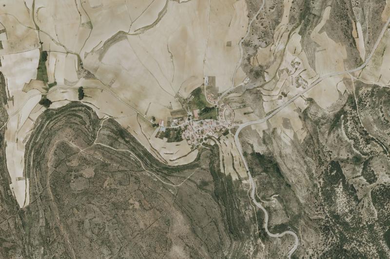 Ortofoto actual del núcleo de Taravilla