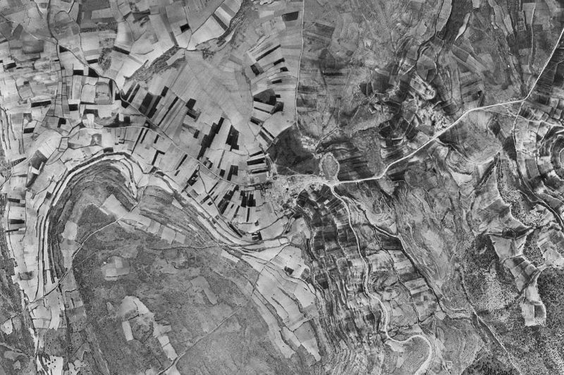 Ortofoto de 1956-1957 del núcleo de Taravilla