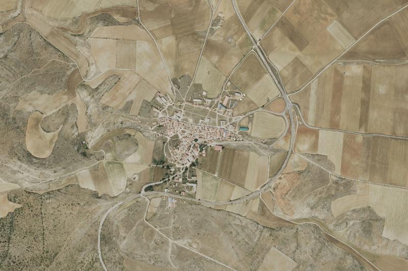 Ortofoto actual del núcleo de Tordesilos