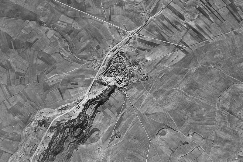 Ortofoto de 1956-1957 del núcleo de Torija