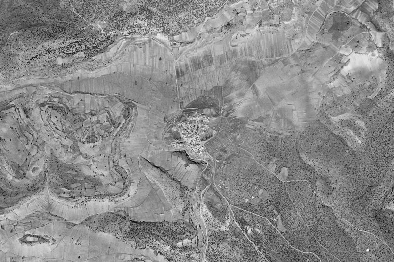 Ortofoto de 1956-1957 del núcleo de Torrecuadradilla