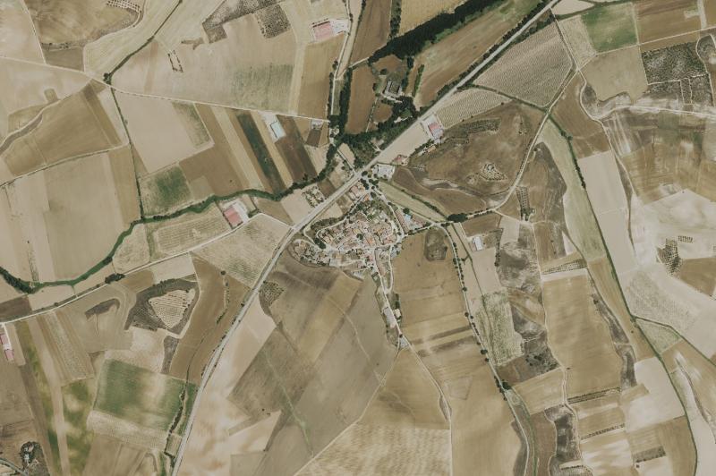 Ortofoto actual del núcleo de Torre del Burgo