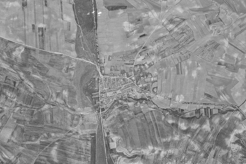 Ortofoto de 1956-1957 del núcleo de Torrejón del Rey