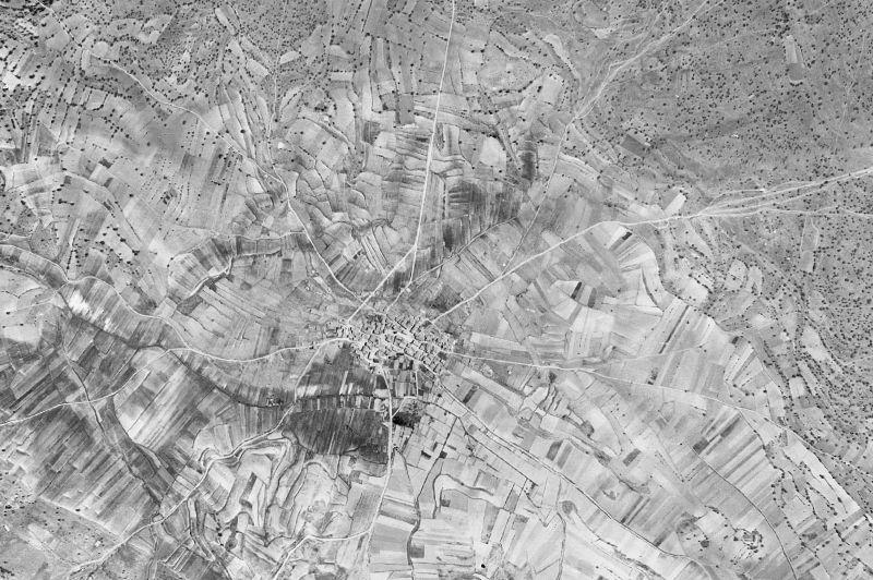 Ortofoto de 1956-1957 del núcleo de Torremocha del Pinar
