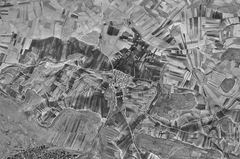 Ortofoto de 1956-1957 del núcleo de Torremochuela