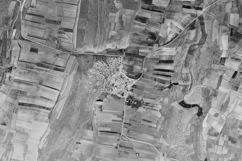 Ortofoto de 1956-1957 del núcleo de Torrubia