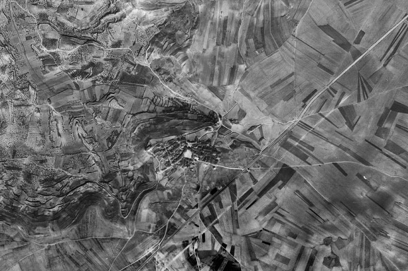 Ortofoto de 1956-1957 del núcleo de Trijueque