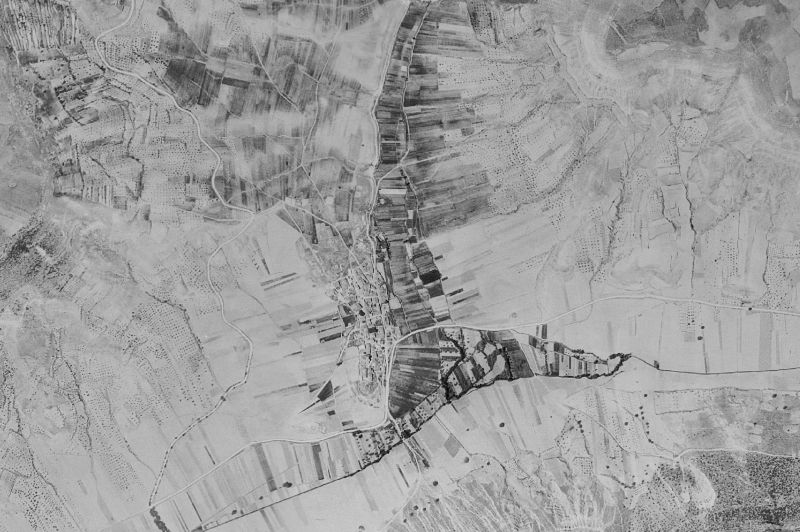 Ortofoto de 1956-1957 del núcleo de Utande