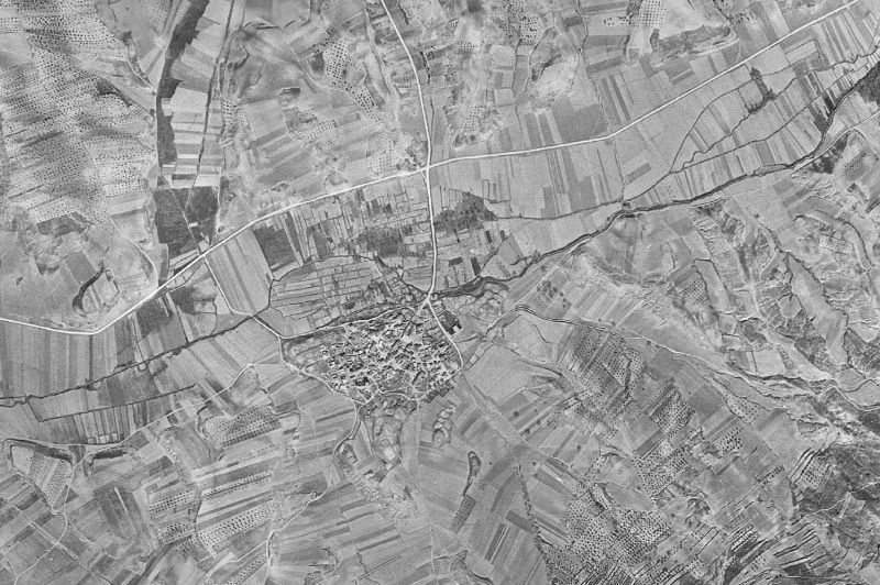 Ortofoto de 1956-1957 del núcleo de Valdearenas